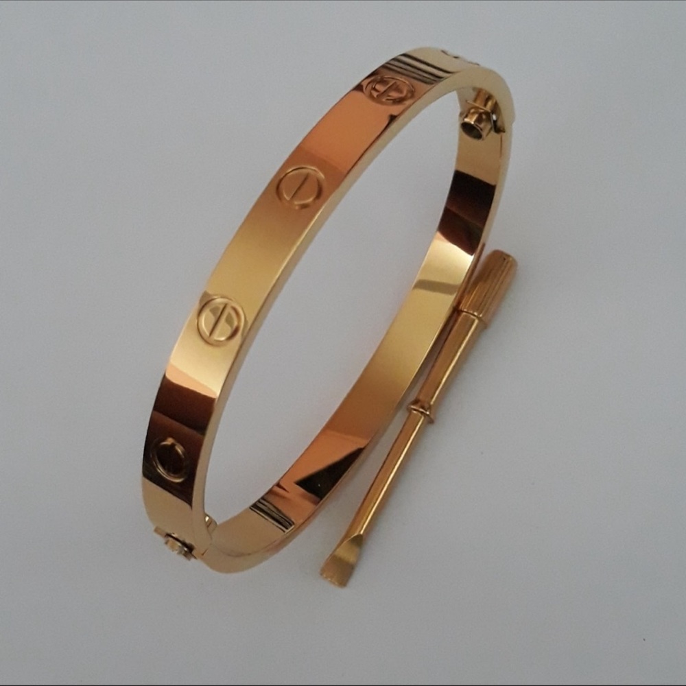 Generic Screw Bangle Bracelet with Screwdriver in Gold - Picture 6 of 7